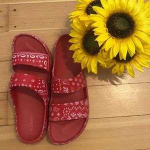 Old Navy Bandanna Slides